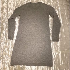 100% cashmere grey sweater dress S